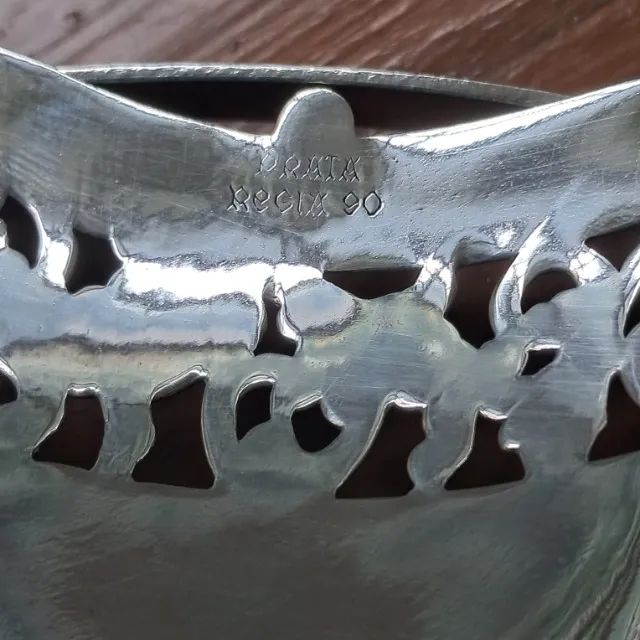 Cesto de Prata - Antiga Fruteira - Regia - Regia 90 - Foto 4