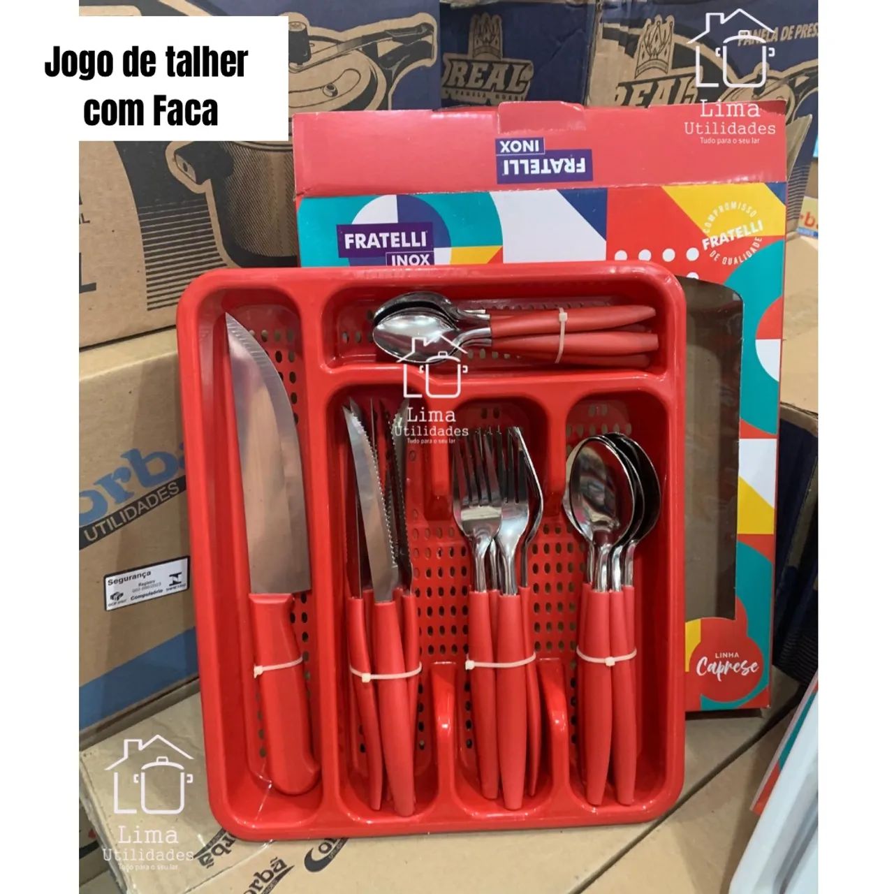 Jogo de panelas + kit de talheres  - Foto 4