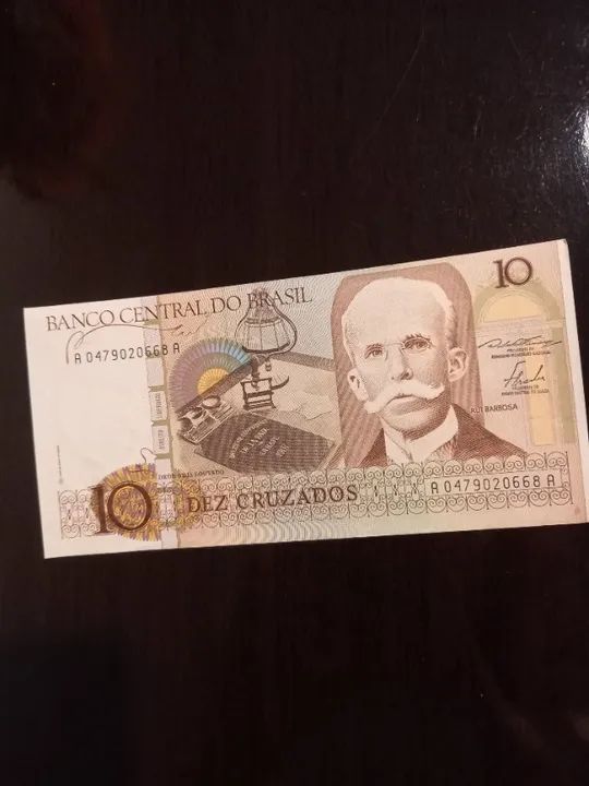 Cedula Dez Cruzados - Rui Barbosa
