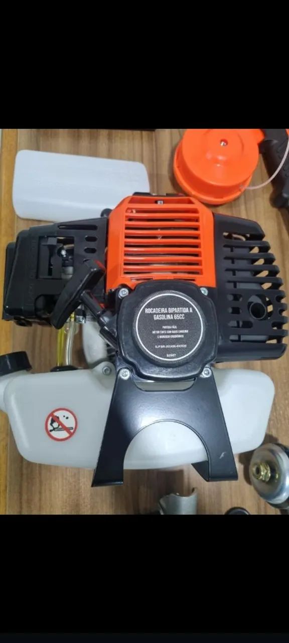 Roçadeira a Gasolina 65cc , Acompanha Lâmina  e nylon