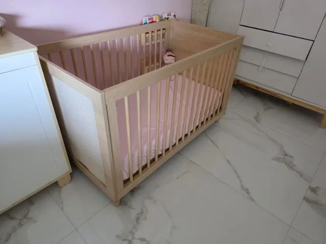 Berço Lilibee Haus Nature Palha - Foto 2