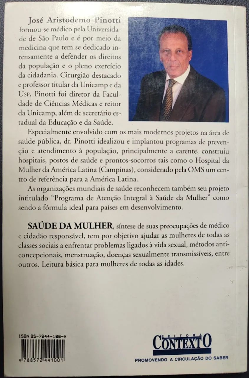 Livro: Saúde da mulher - Autor: José Aristodemo Pinotti - Foto 2