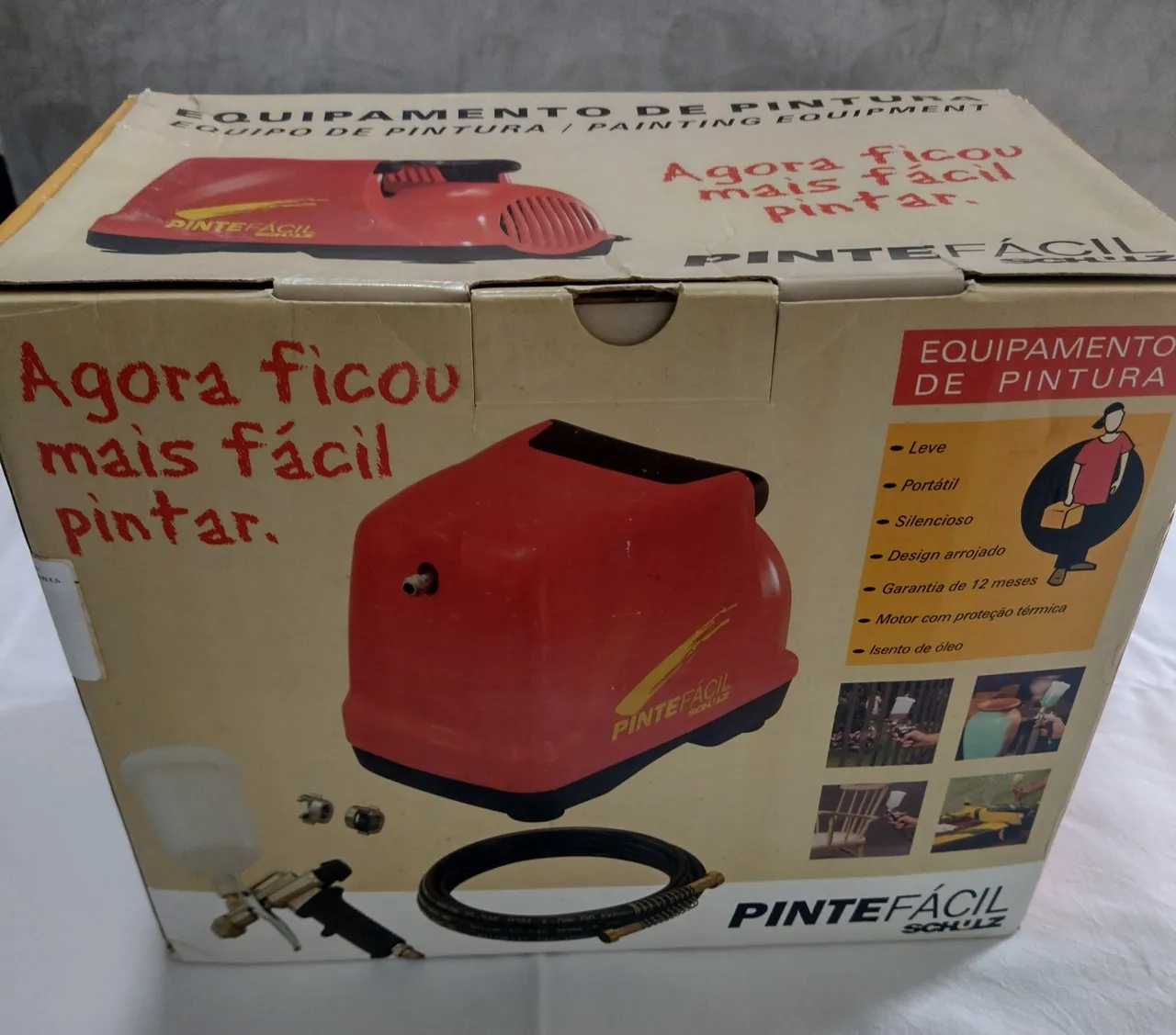 Compressor de ar para pintura Pinte Fácil Schulz