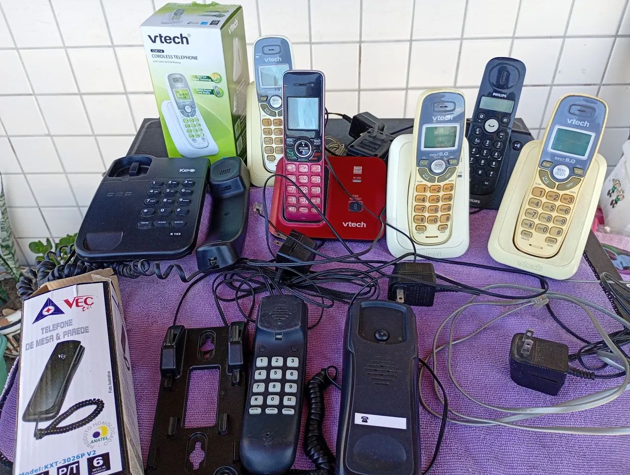 7 aparelhos de telefones usados