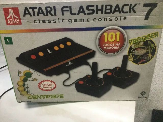 video game atari com 101 jogos inclusos