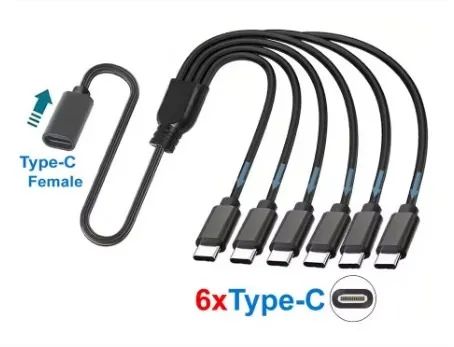 Cabo Extensor USB-C 1x6 - Foto 2
