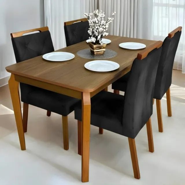 sala mesa de jantar com 4 cadeiras  - Foto 2