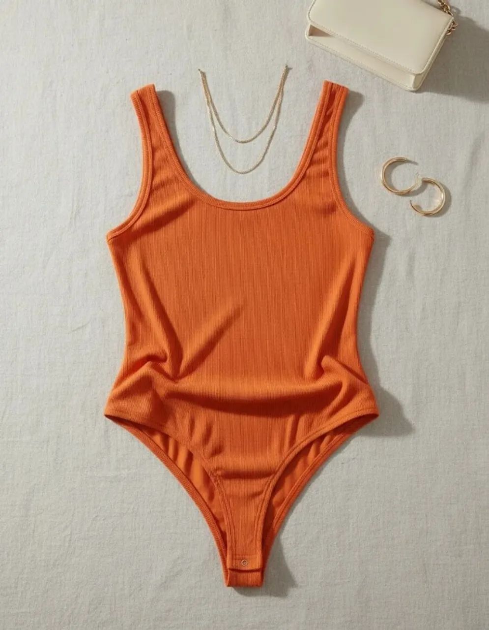 body laranja shein