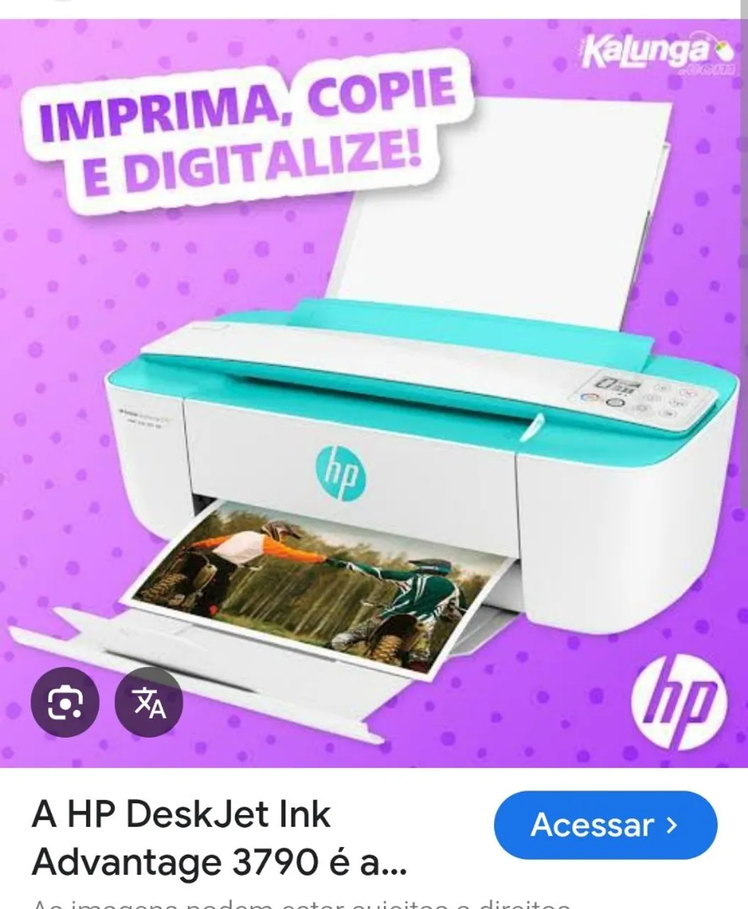 Impressora HP DeskJet Ink Advantage 3790 - Imprima, Copie e Digitalize!