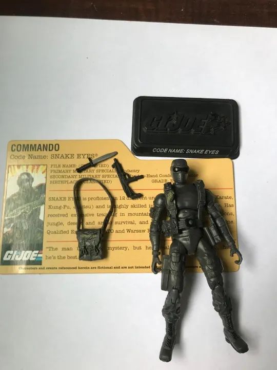 SNAKE EYES V28 GI JOE 2007 25TH ANNIVERSARY