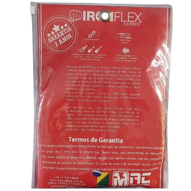 Cabo Mac Cabos P10 X P10l 4,57m Iron Flex If15llA Instrument - Foto 3