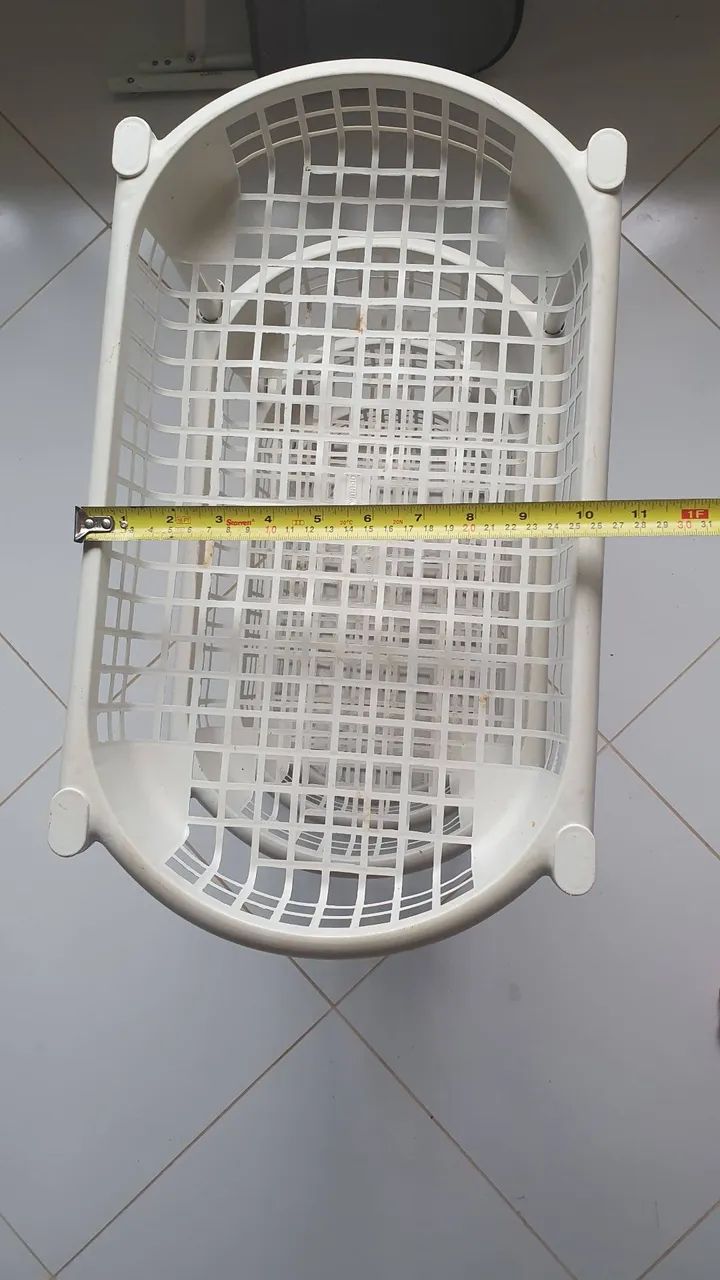 Cesto Organizador Duplo para Banheiro/Lavanderia - Foto 5