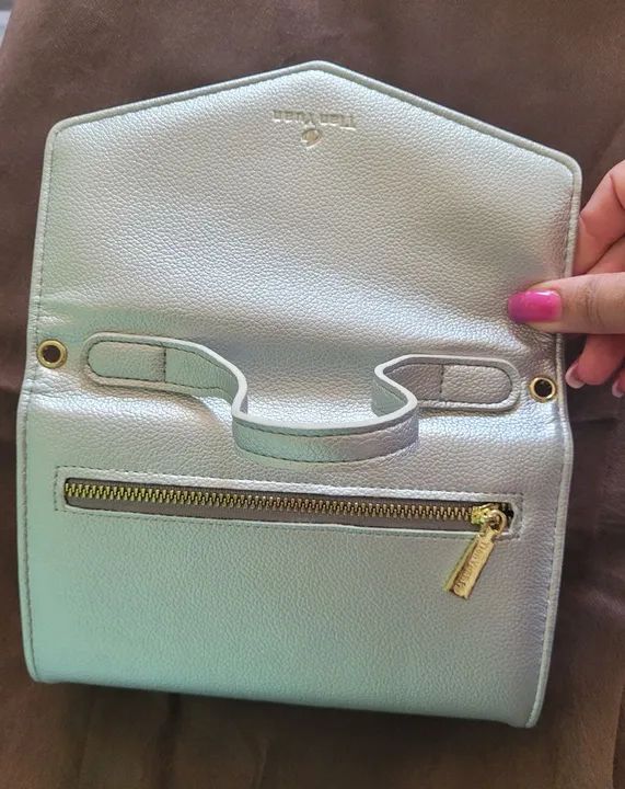 Bolsa prata para festa - Foto 3