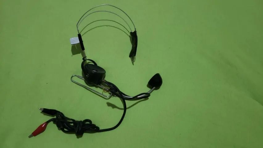 antigo mono fone telefonista e radio amador da marca miguelão vintage - Foto 3