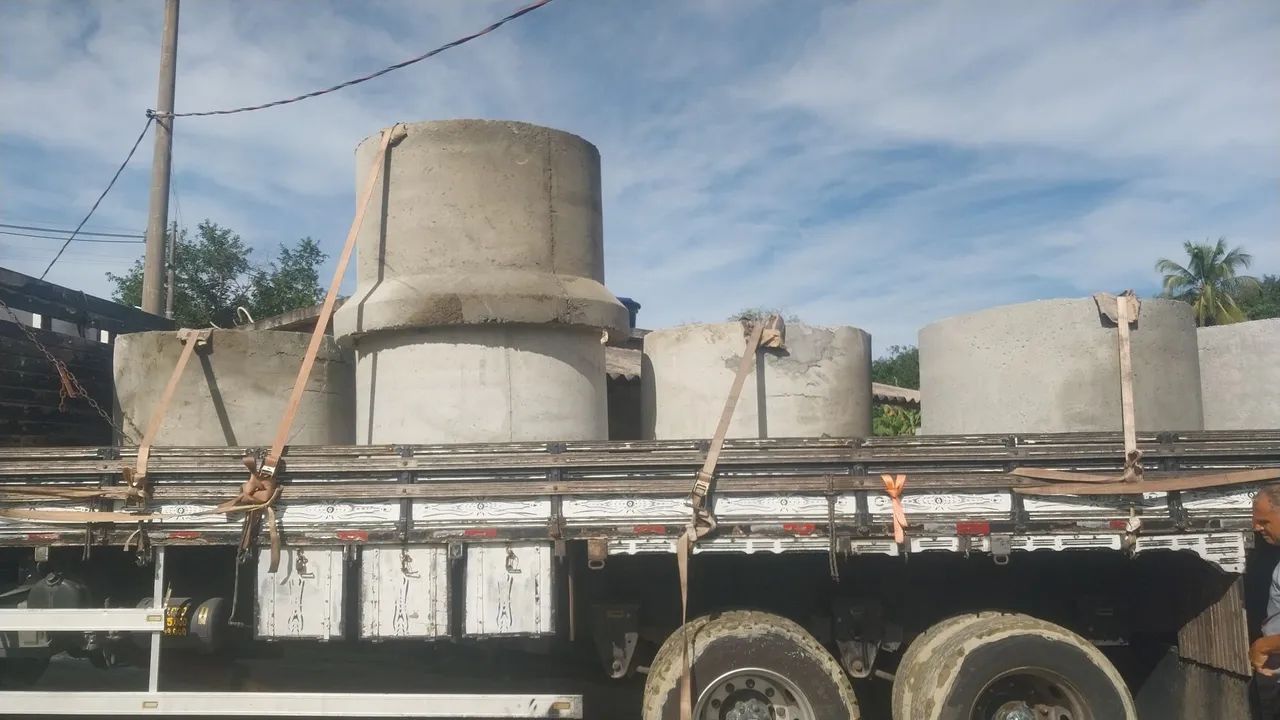 Anéis de concreto para construção