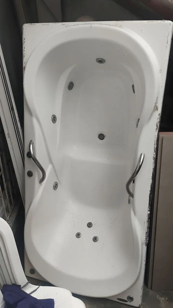 Luxury Single Acrylic Bathtub for Two, 180×90 cm, Astra