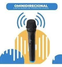 Kit 2 Microfones Sem Fio Profissional Uhf Led Com Receptor - Foto 3