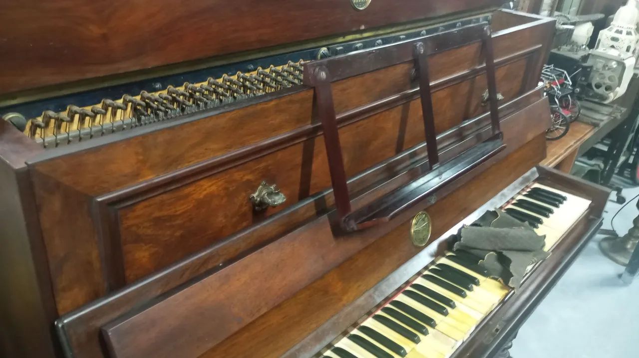 Piano  antigo francês Debain  - Foto 4