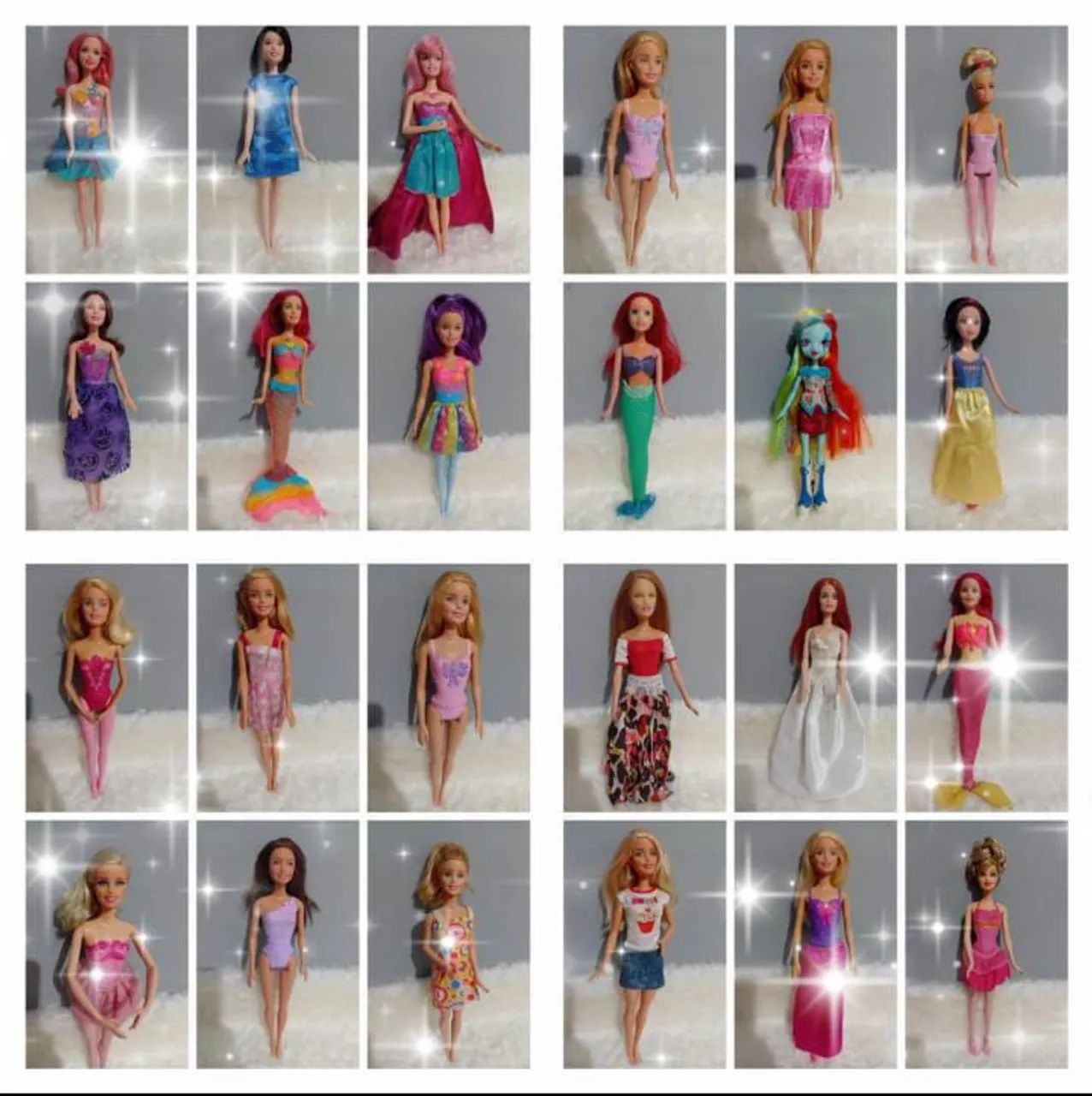Coleção de Barbies + carro+ lancha 