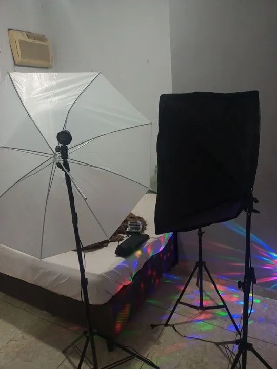 Kit Iluminação Fotografia - Softbox + Refletor + Tripé