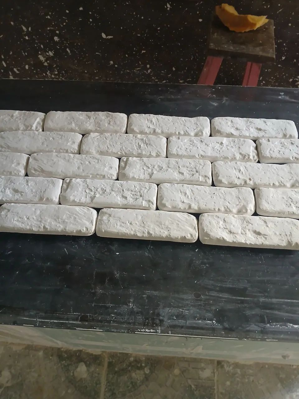 Revestimento em tijolo branco para parede