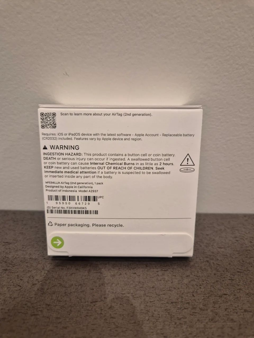 Apple Airtag 2ª Geração original (EUA) novo na caixa - Foto 2