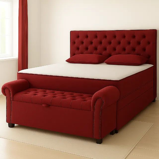 Cama com Preço Direto de Fábrica + Base box e Cabeceira de Brinde - Foto 2
