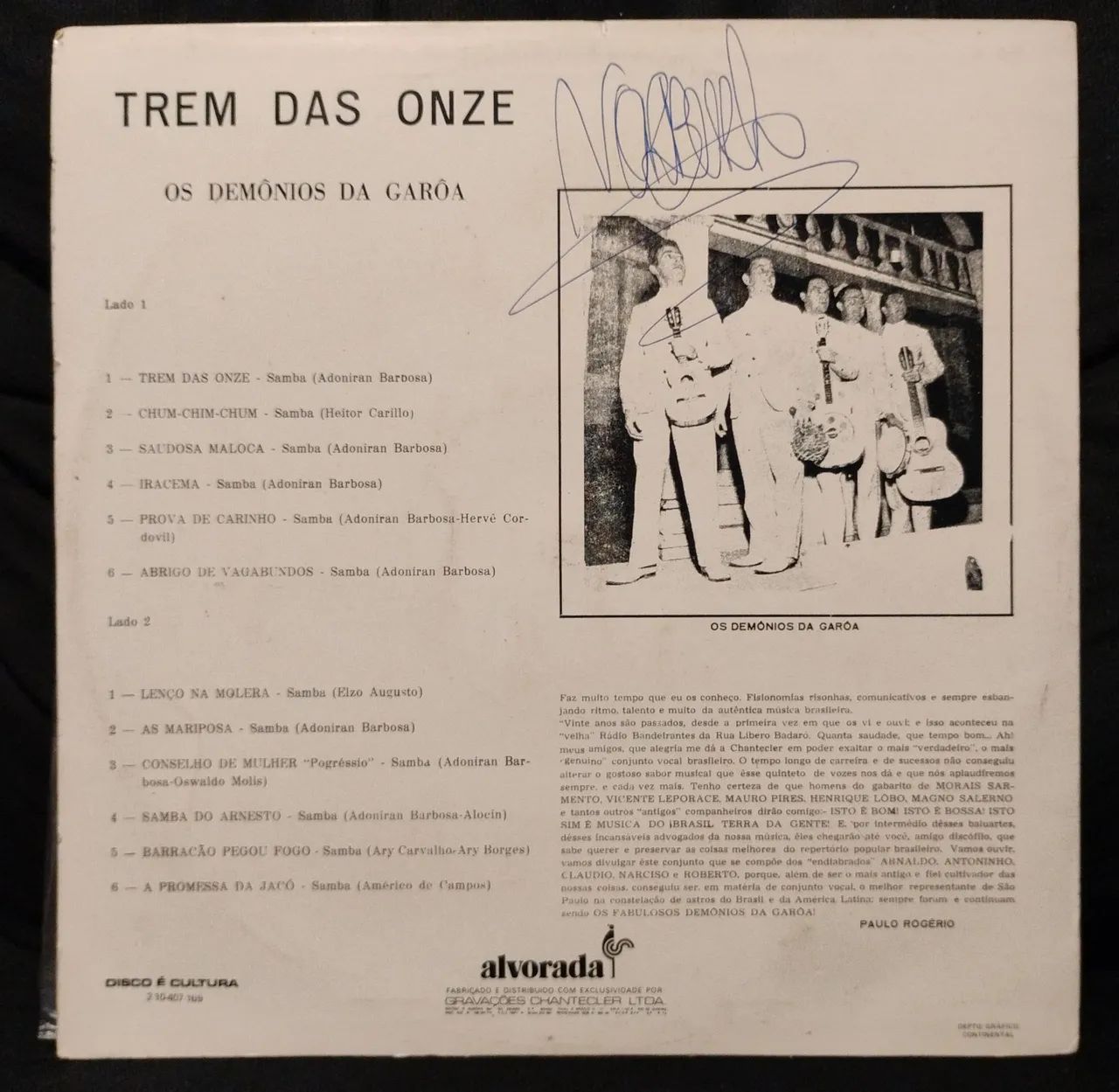 Vinil Demônios da Garoa - Trem das 11 (1976) (Disco, LP) - Foto 2