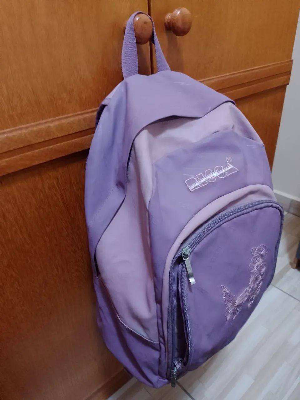 Mochila escolar Feminina Risca Lilás  - Foto 2