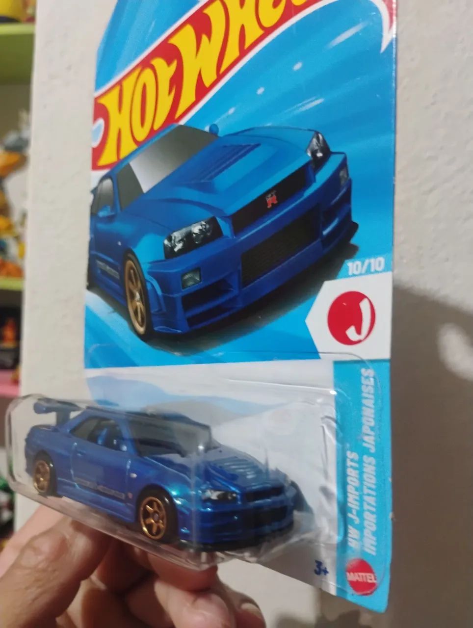 Hot Wheels skyline r34 azul  - Foto 2