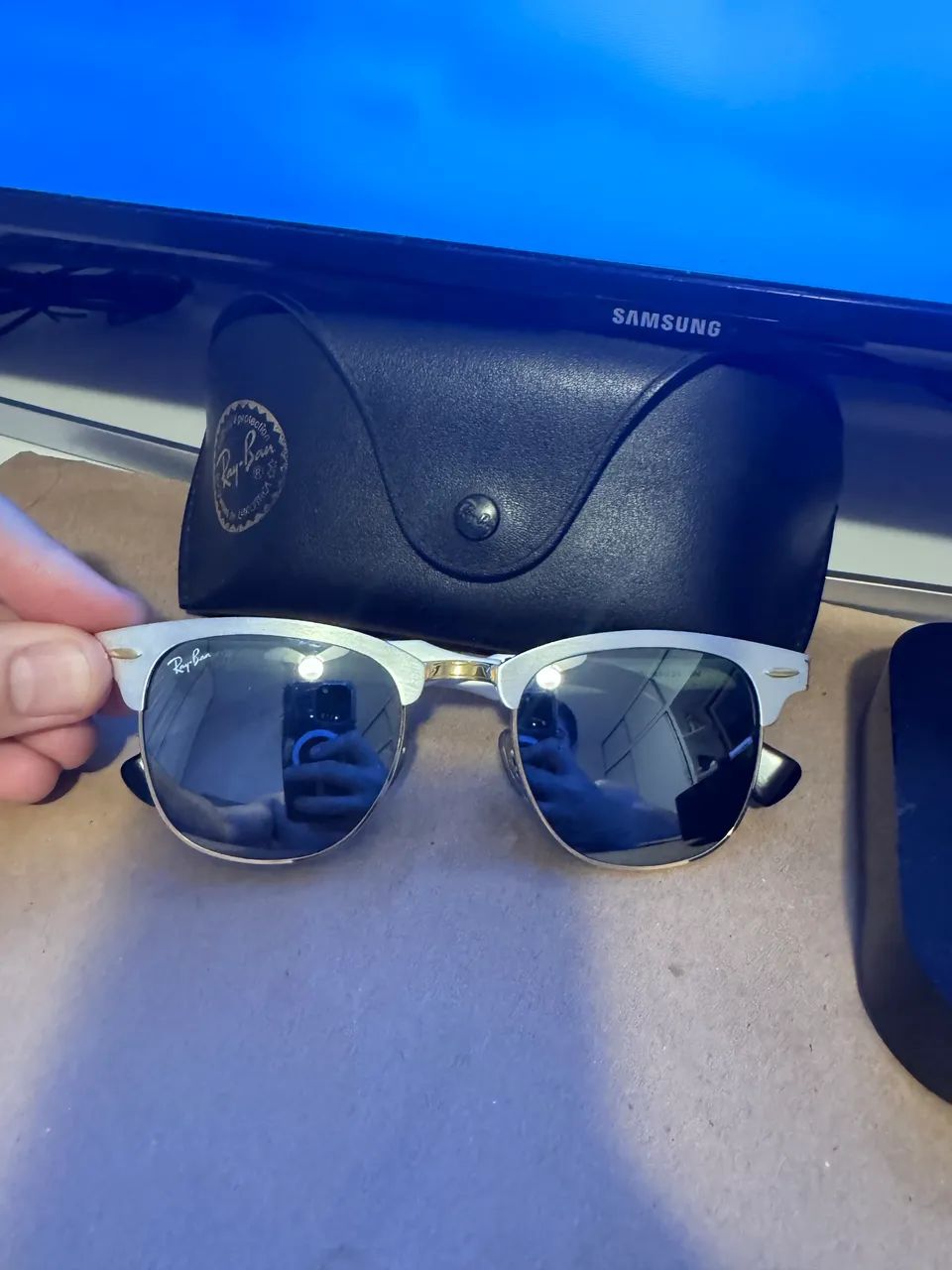 Oculos Ray Ban Clubmaster Aluminium modelo rb3507 - Foto 2