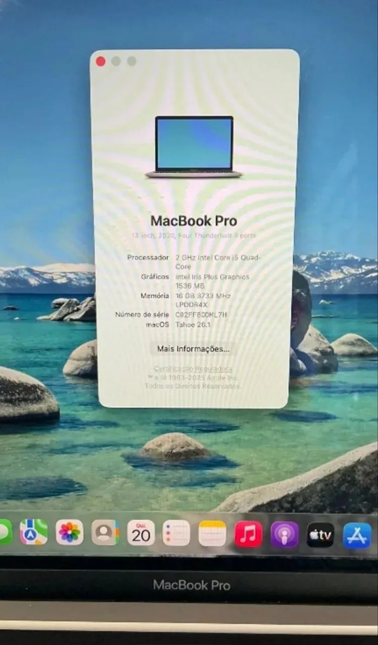 MacBook Pro 13? 2020 A2251 | Touch Bar | 16GB RAM | SSD 500GB