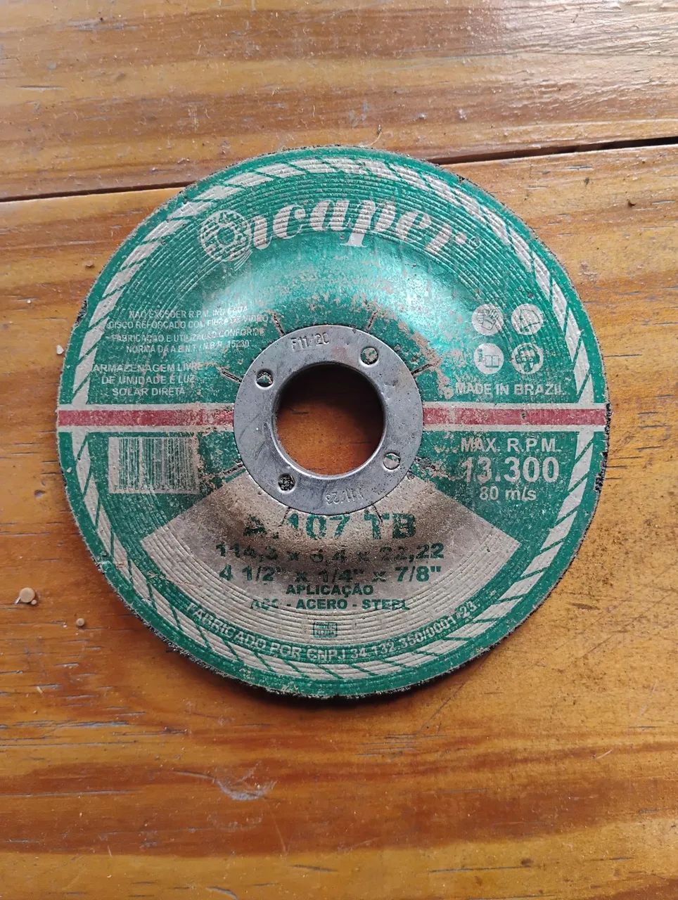 Disco de corte.