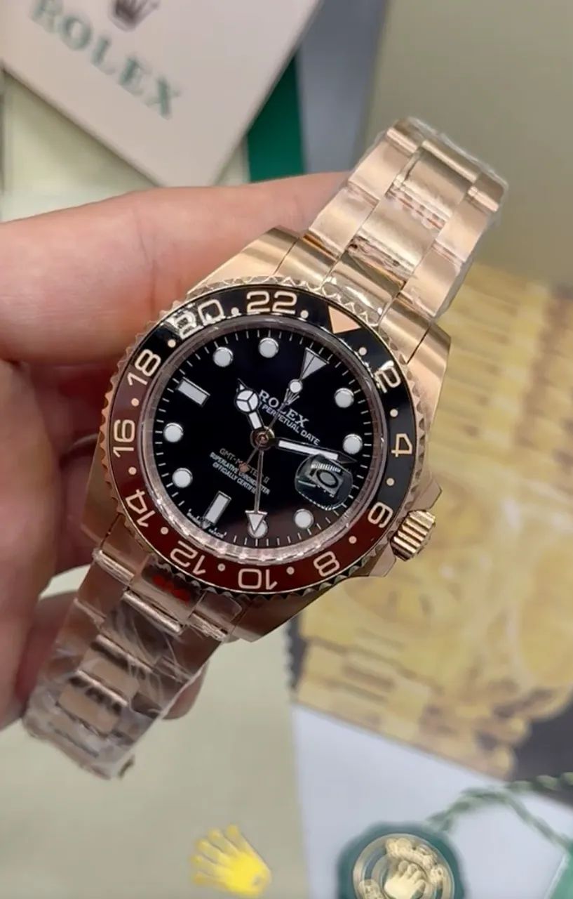Rolex GMT Master II Rosé 40mm Automático - Foto 5
