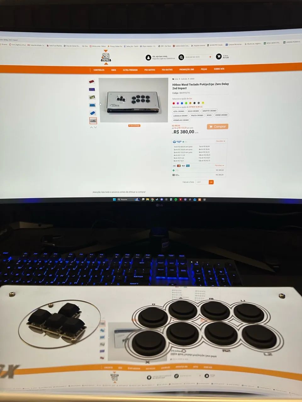 HITBOX ARCADE WASD 2ND IMPACT - Foto 3