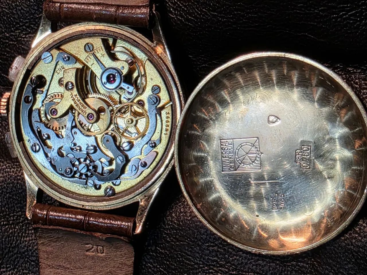 Relógio Universal Geneve Compax. Ouro 18 k.  - Foto 4