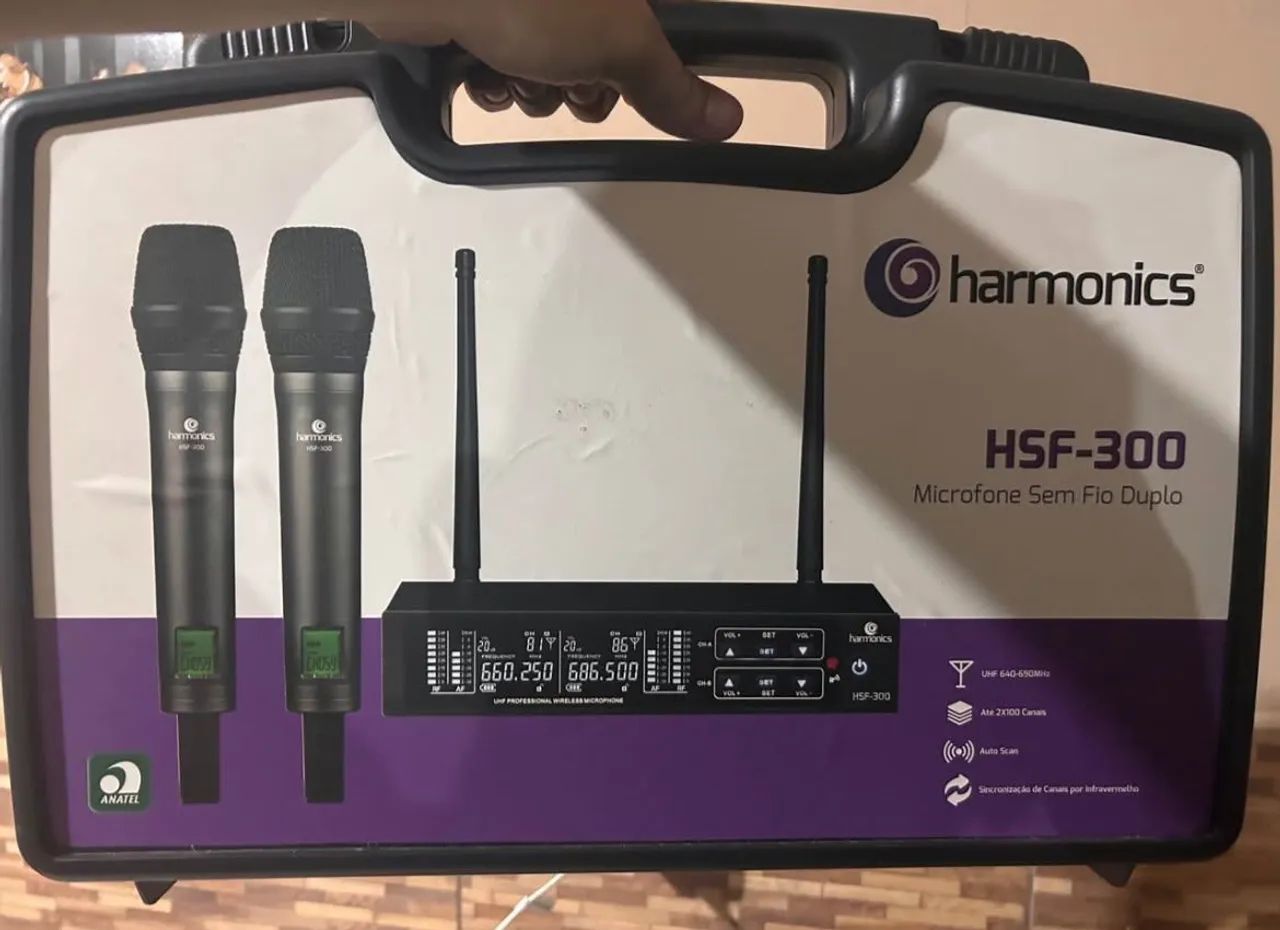 Microfone Duplo Harmônics