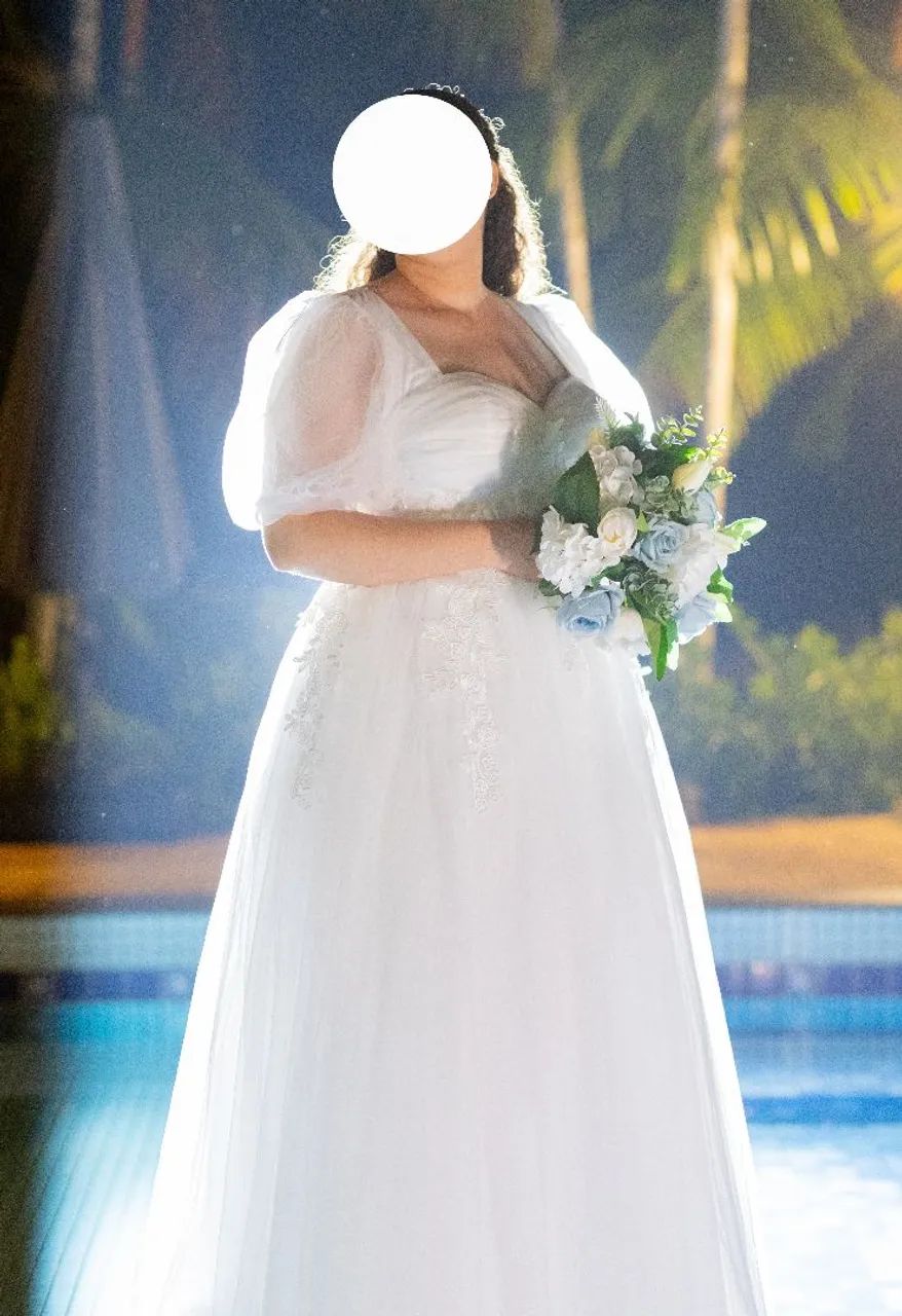 Vestido de noiva Branco - Foto 3