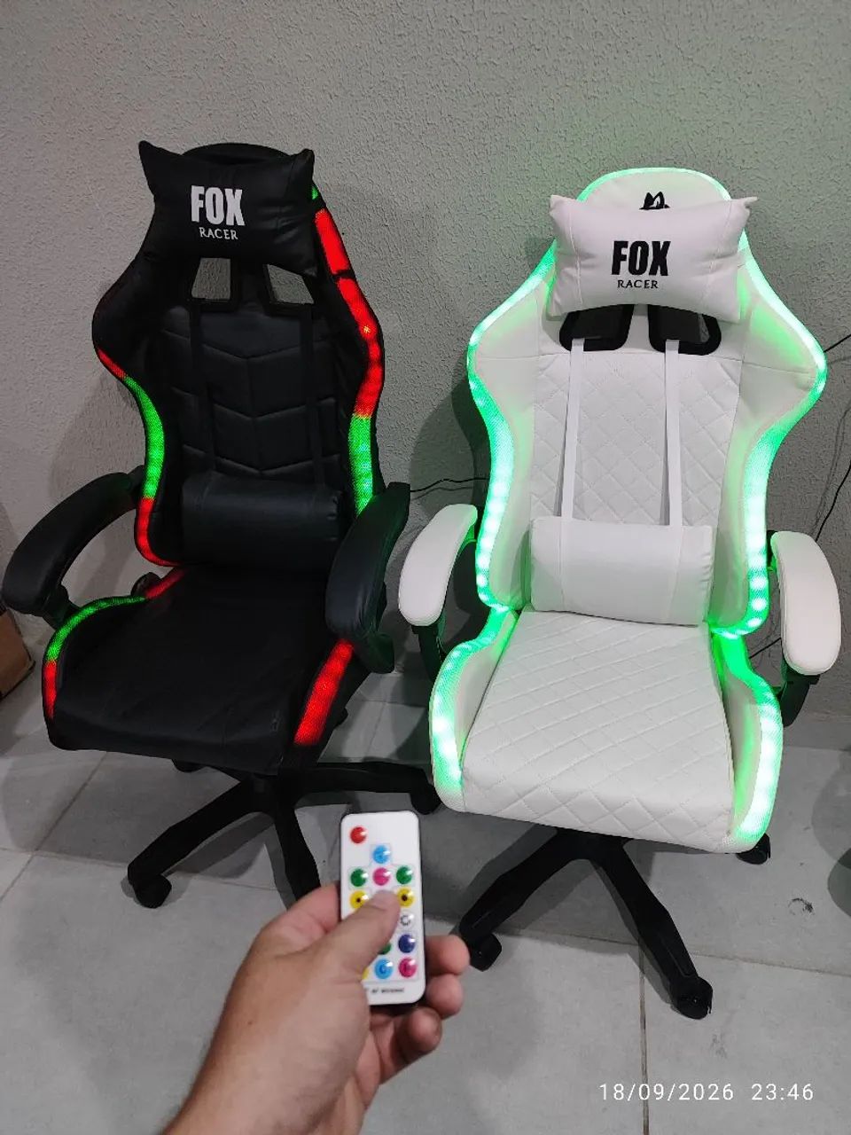 Cadeira game LED novas 