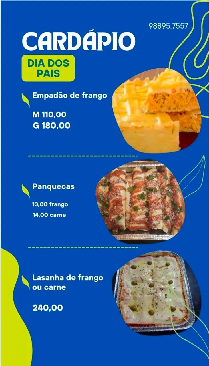 Cardápio dia dos pais  - Foto 2