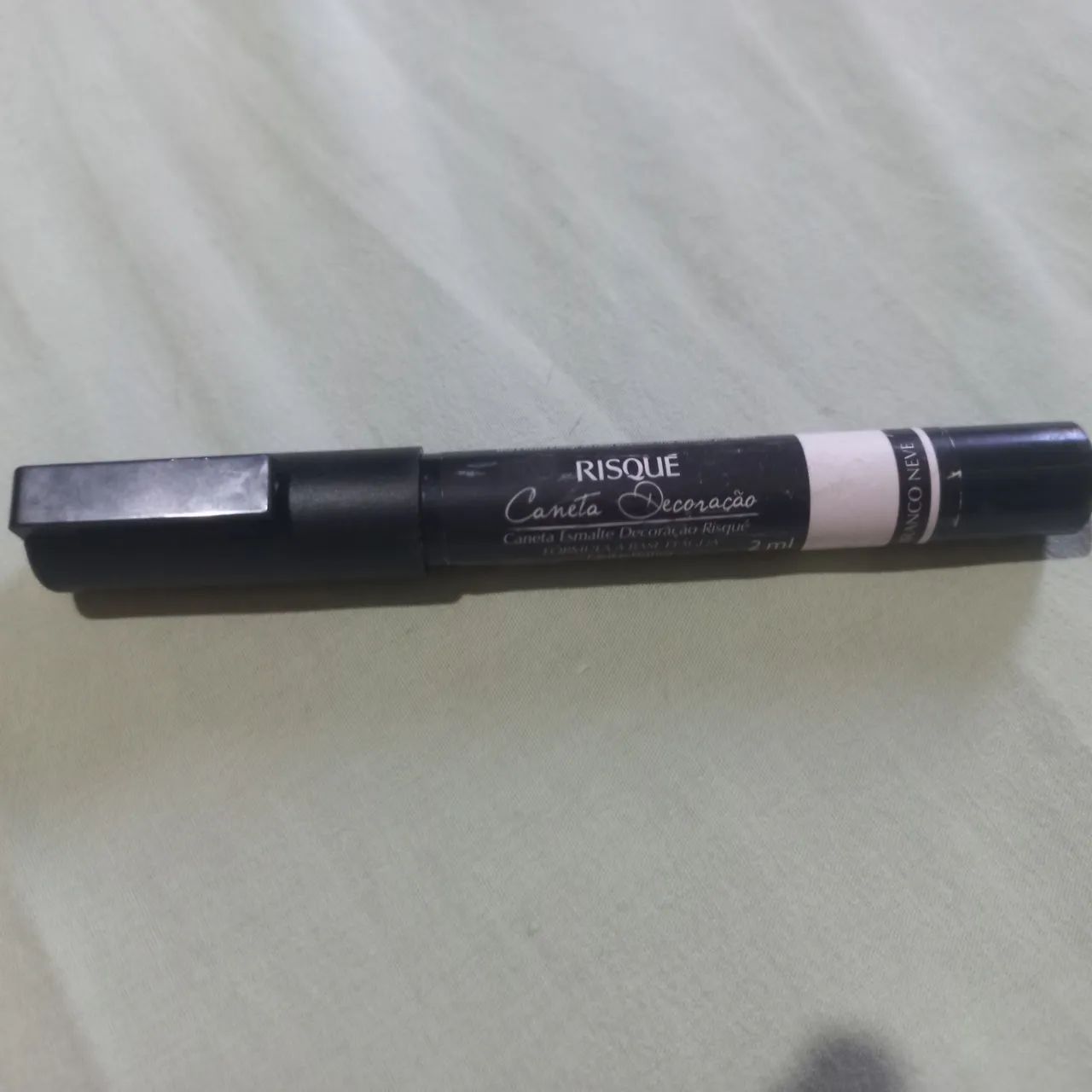 Caneta Esmalte Decoração Risqué Branco Neve (francesinhas e decoraçoes)