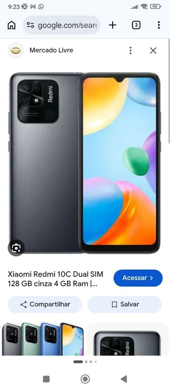 Vendo celular usado Redimi 10 c Cinza  - Foto 2