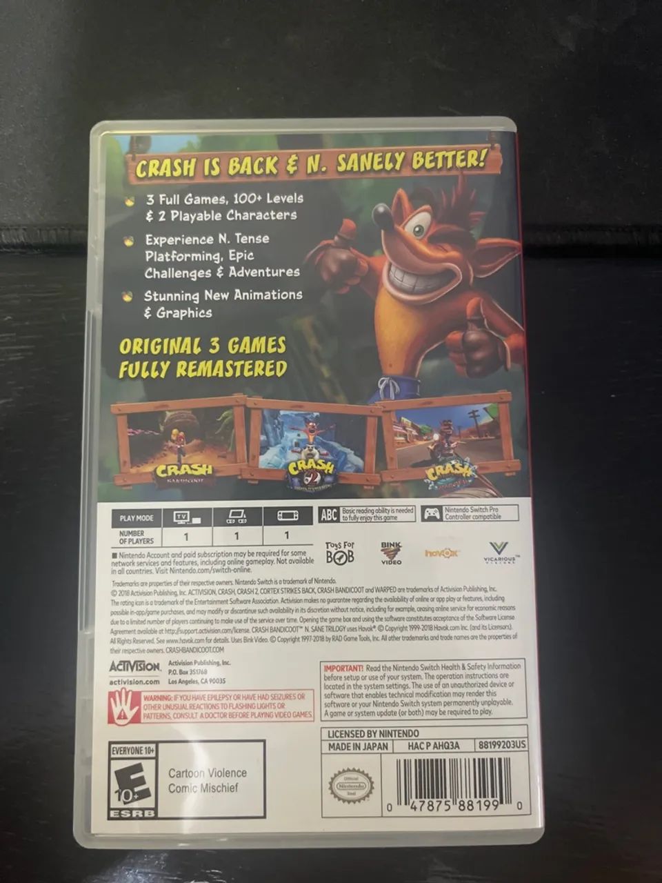 Crash Bandicoot 3 em 1 Nintendo Switch - Foto 3