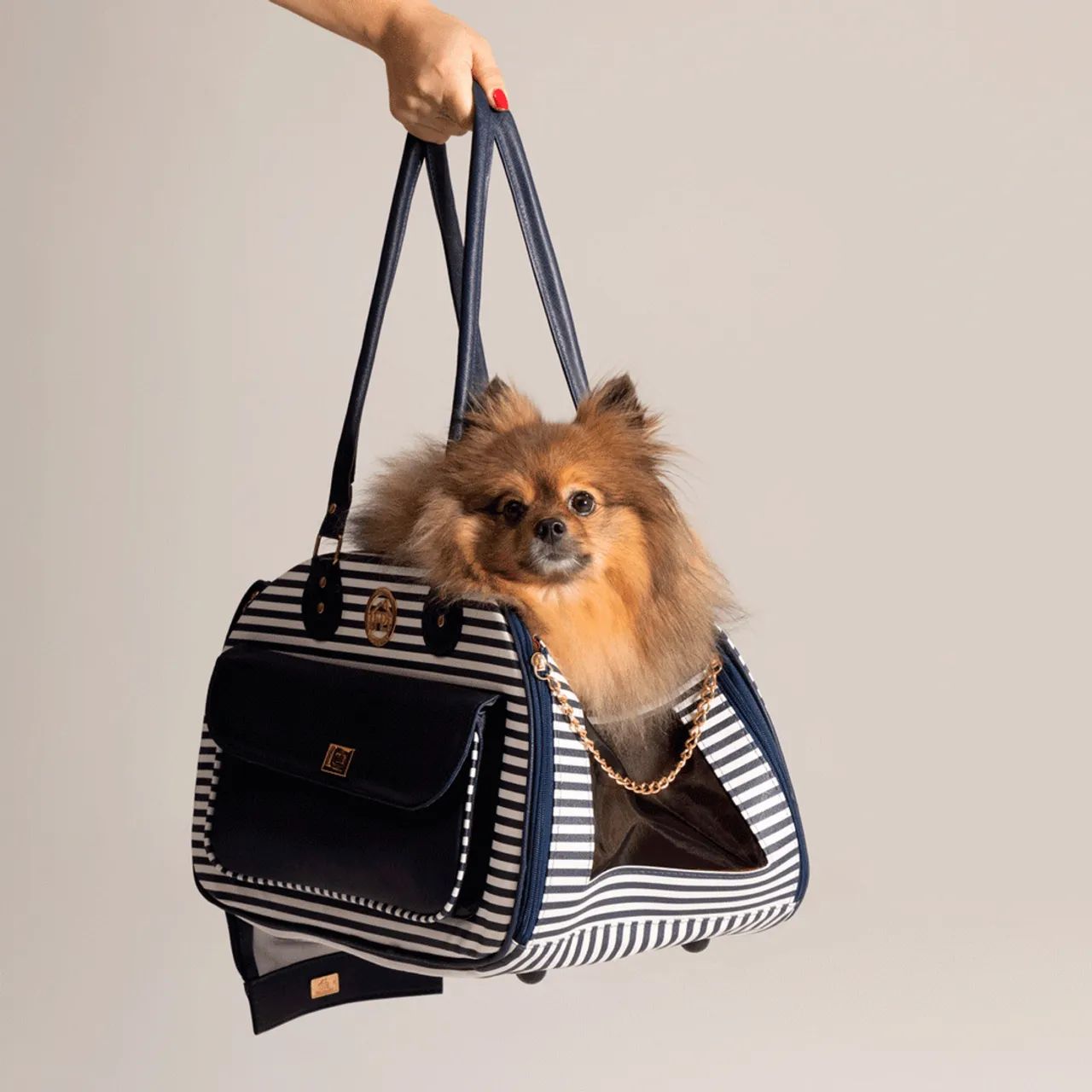 Bolsa de Transporte Fechada Luxo Fábrica Pet Ocean Único - Foto 2