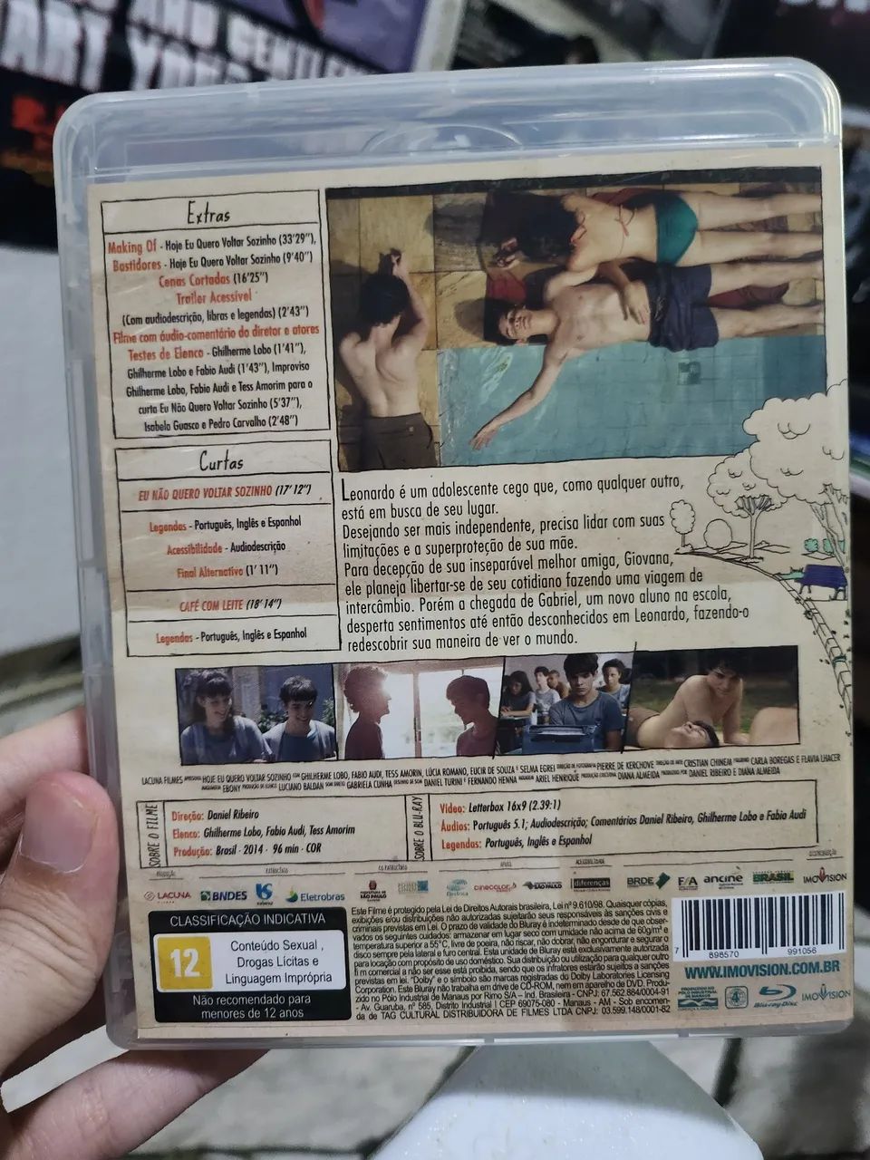 Blu-ray Hoje eu quero voltar sozinho, original intacto  - Foto 2