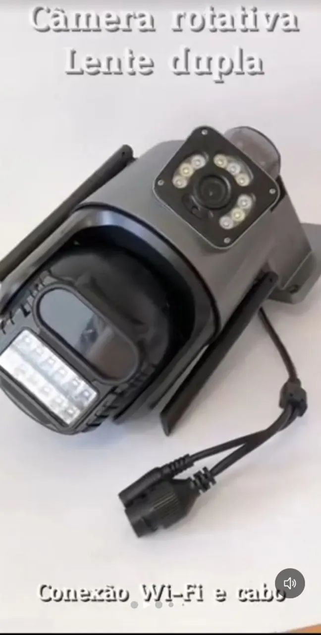 Câmera segurança IP wi-fi P11-qq6 Lente dupla 6 MP Oxeee cor preto Estany Shop - Foto 2