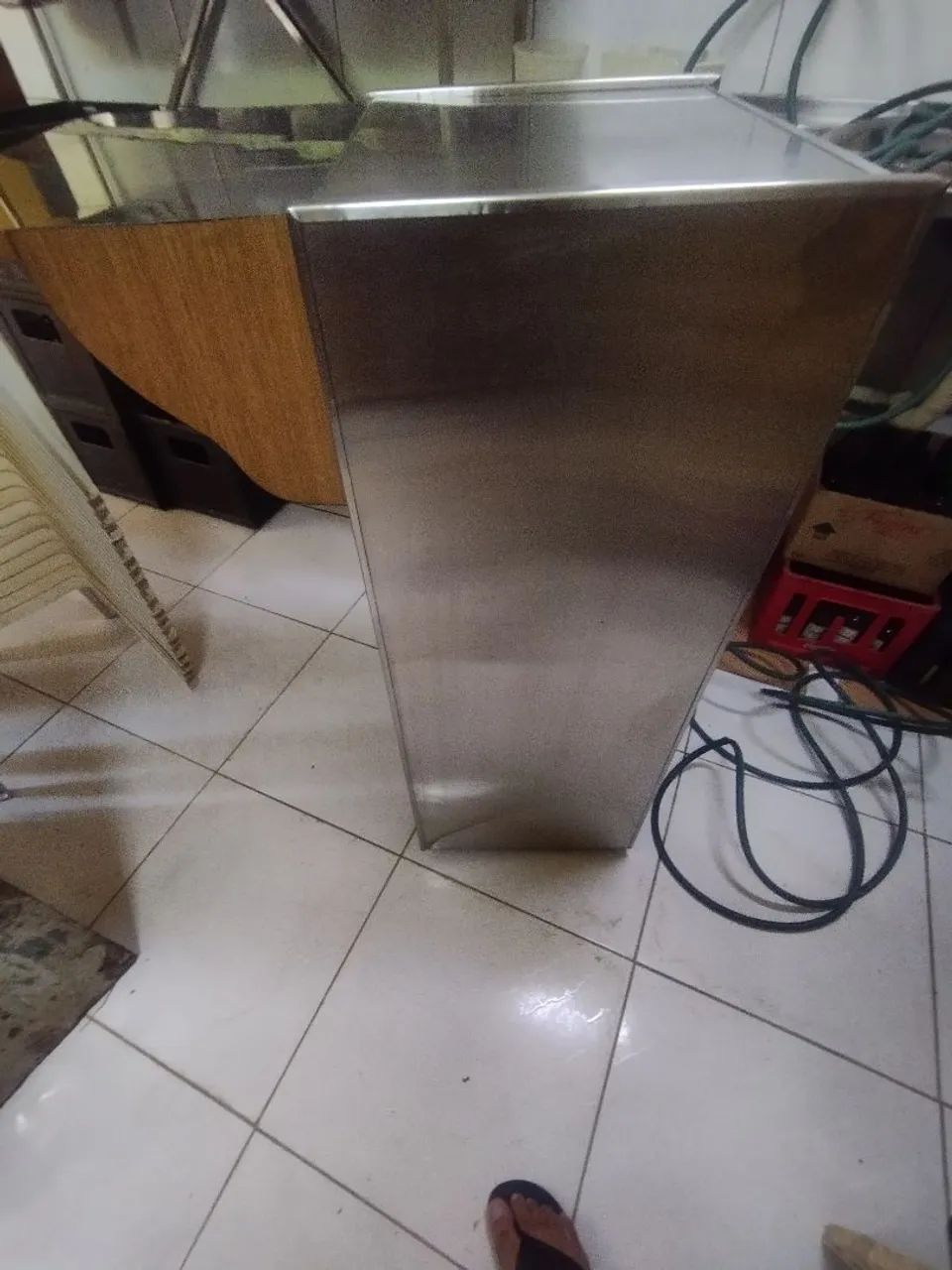 Vendo balcao aço inox com gaveta e escoradeira retratio - Foto 2