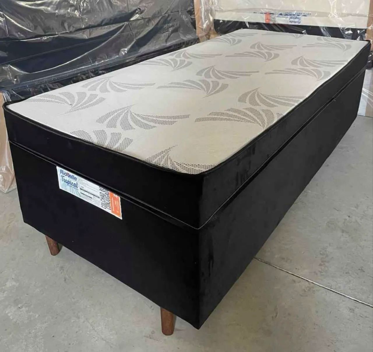 CAMA BOX DE SOLTEIRO ALTA E MACIA ESPUMA D28