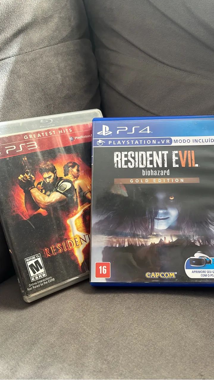 Dual pack Resident Evil 7 Ps4 e Resident Evil 5 PS3