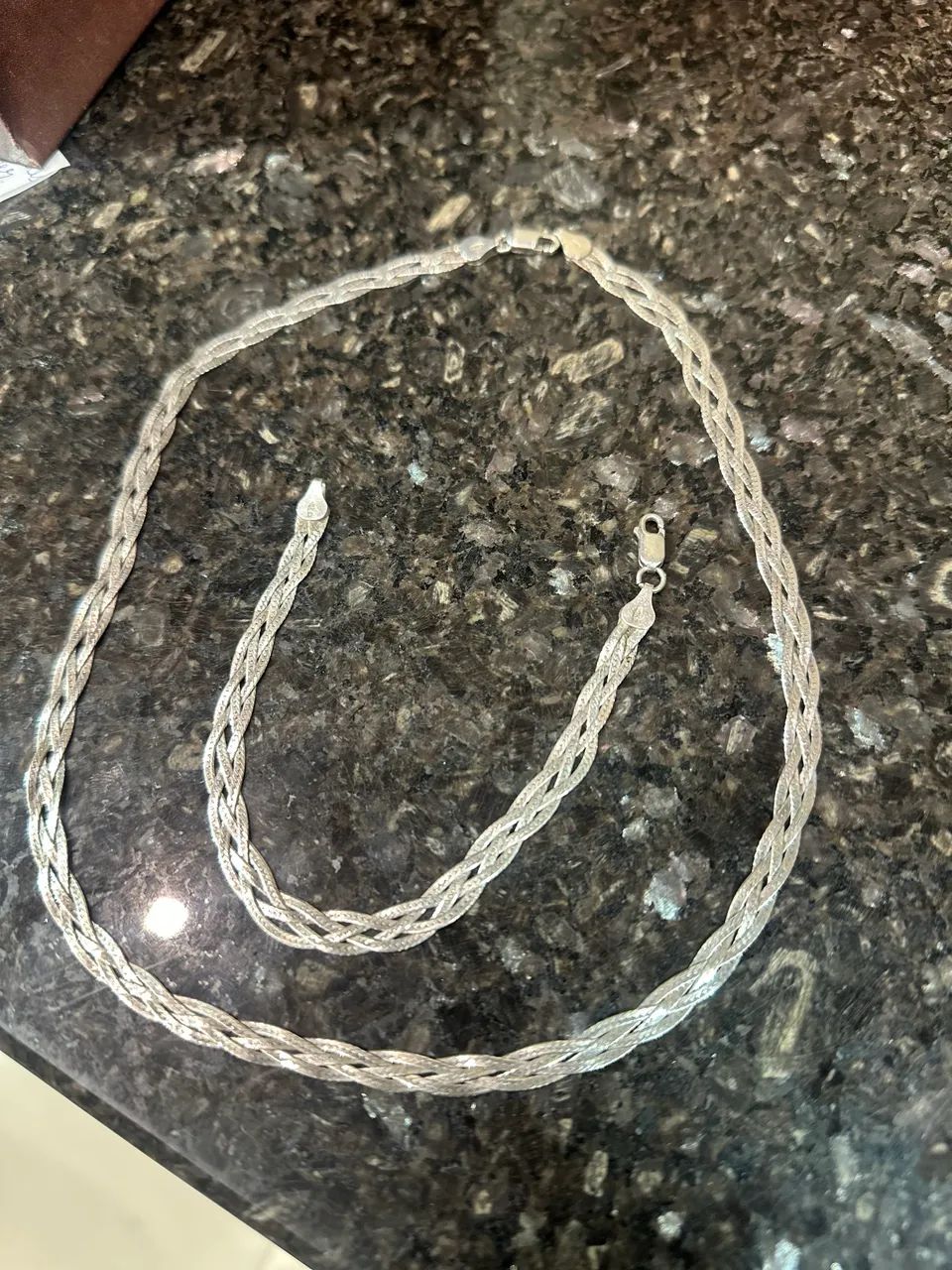Conj corrente e pulseira de prata - Foto 3